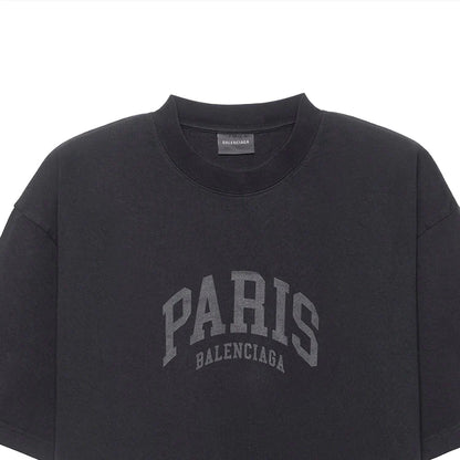 BALENCIAGA CITIES PARIS WASHINGTON GREY TEE