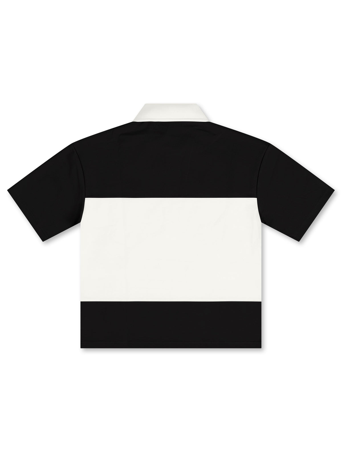 MAJESTIK PIQUE CUT & SEW POLO ZIP & SHORT SET Black