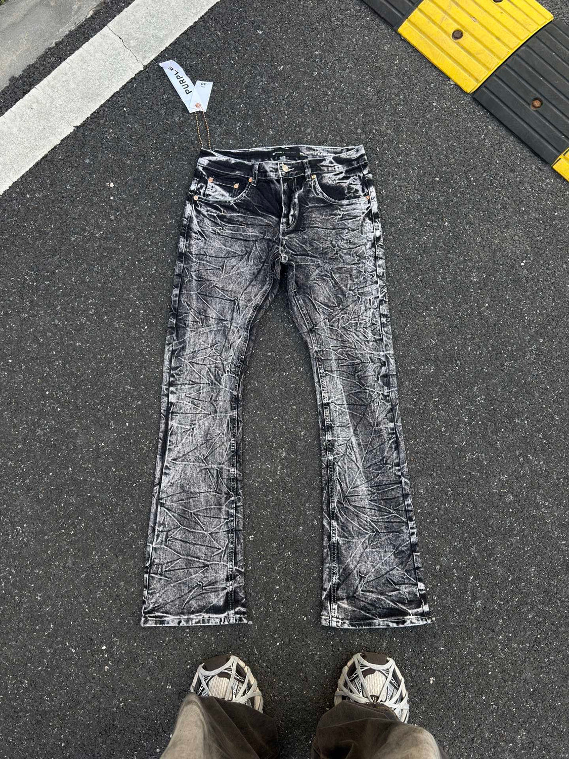 Purple Jeans grey Flared