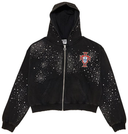 Valley Forever Pluto Custered Zip Up 'Black' Hoodie