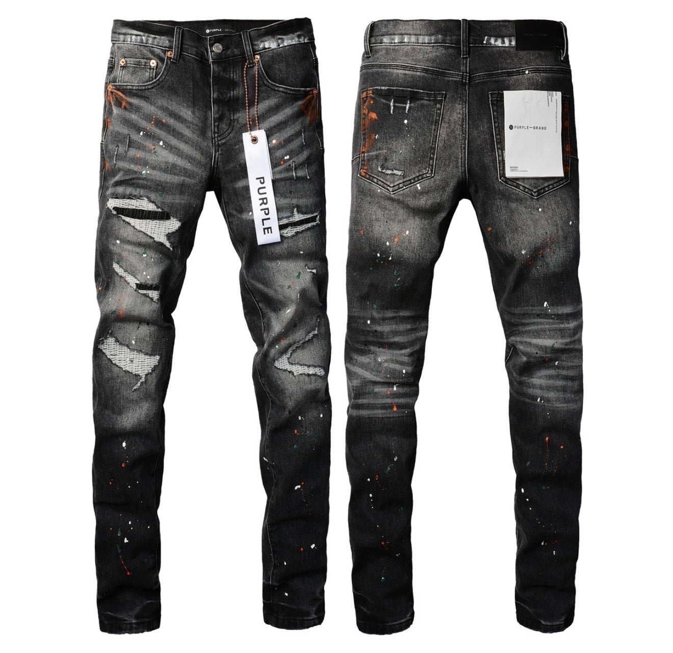 PURPLE GREY WASH PANT PU101