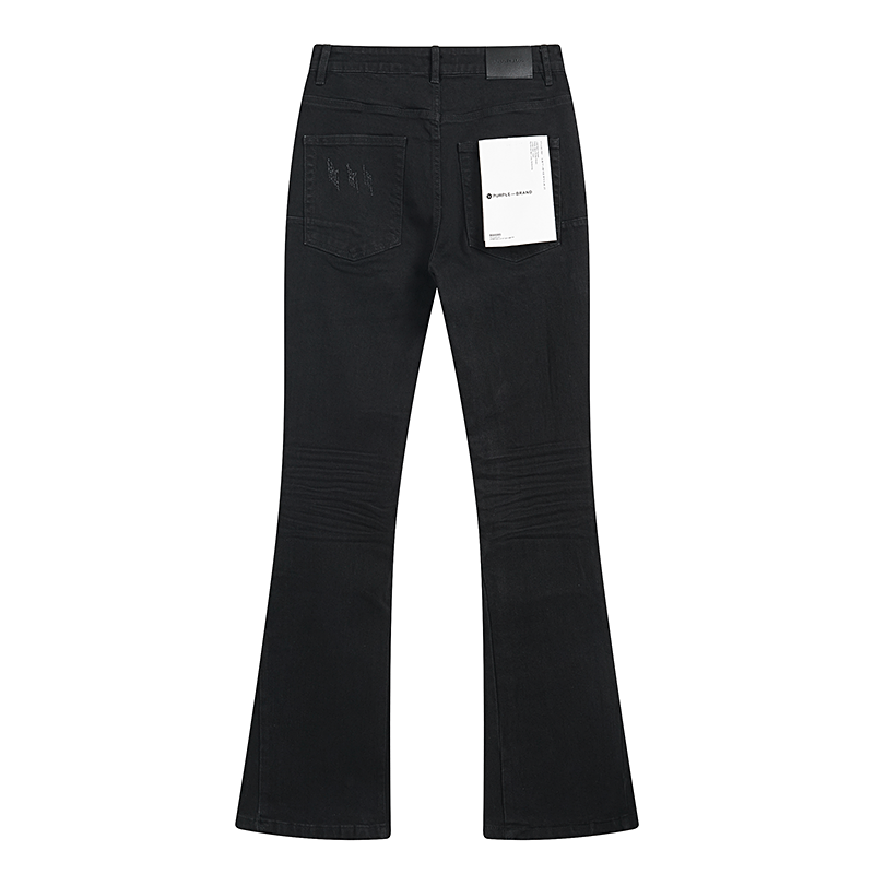 PURPLE FLARED JEANS BLACK PU6014
