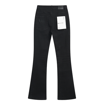 PURPLE FLARED JEANS BLACK PU6014