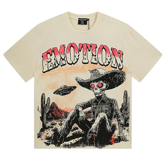 MIXED EMOTIONS CREAM “DESERTED” TEE