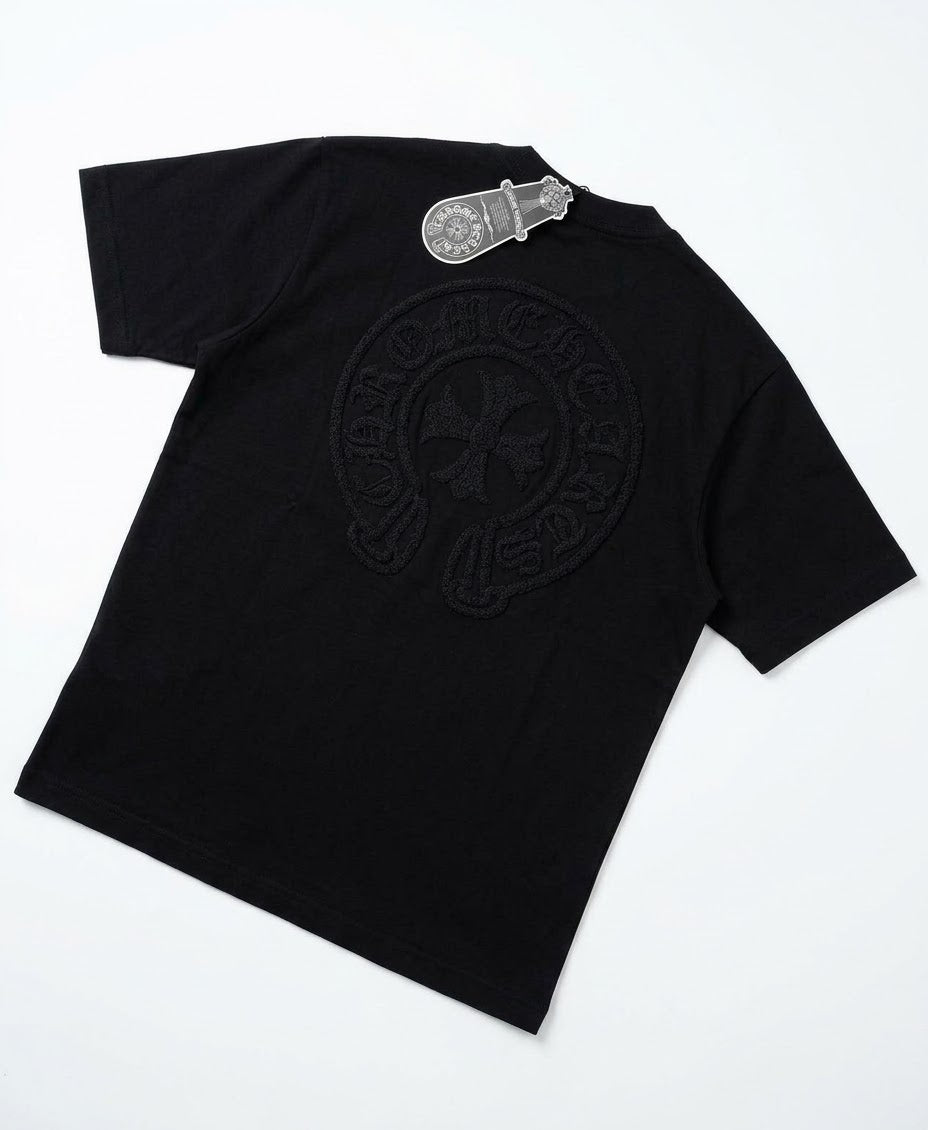 Chromehearts black Embroidered Tshirt