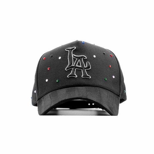 DANDY HATS "LA" BLACK RAINBOW CRYSTALS