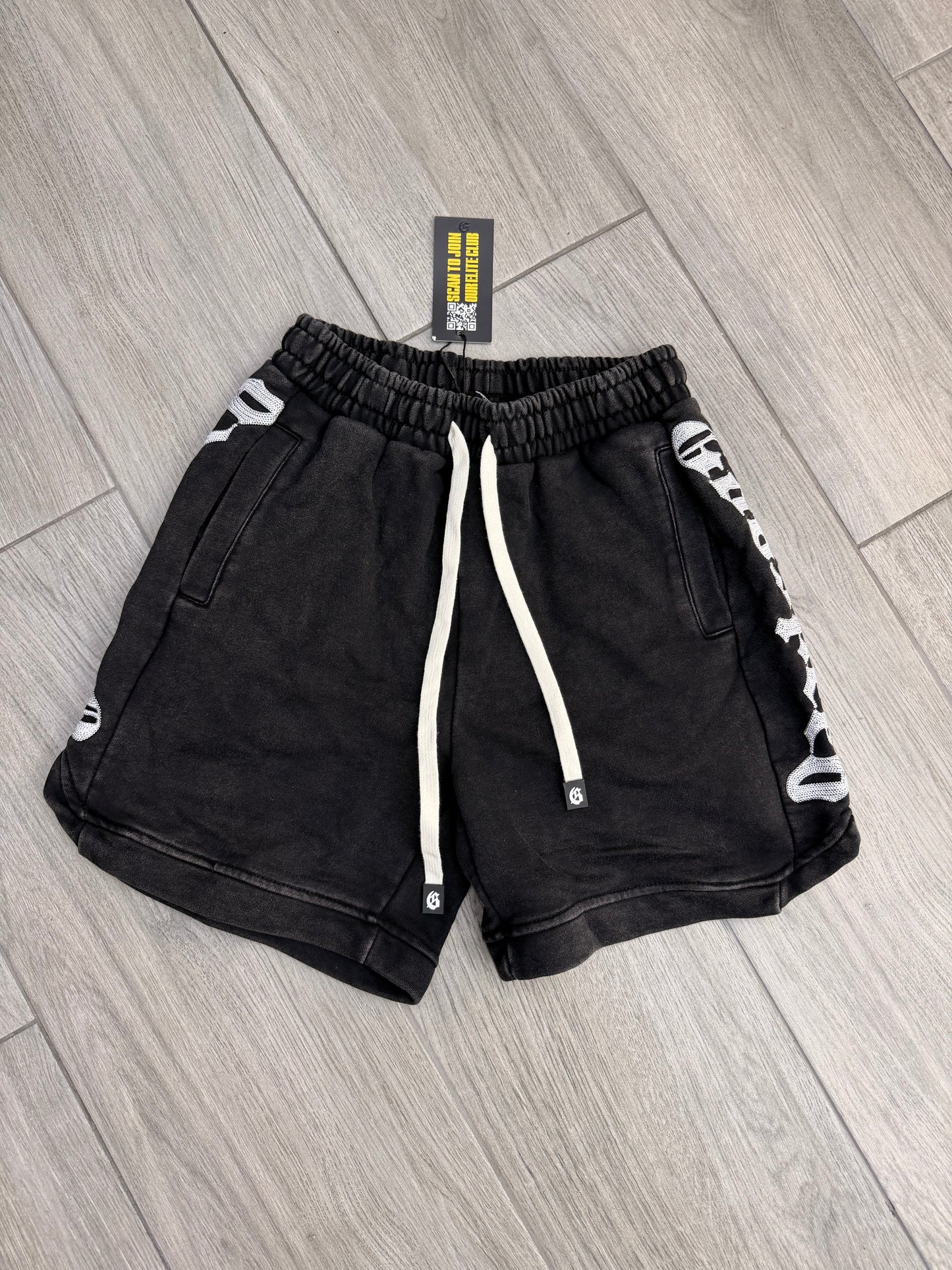 Godspeed Mens Courtside Shorts Charcoal Wash
