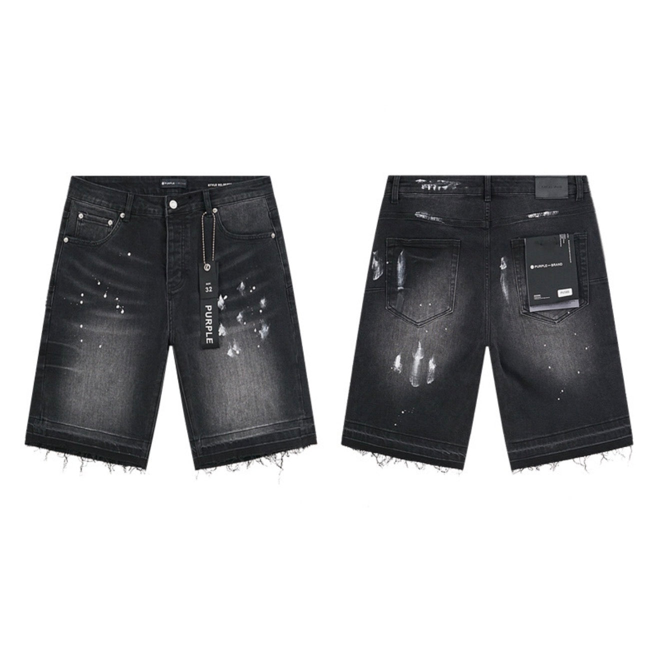 PURPLE SHORT BLACK PU505