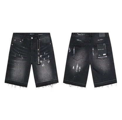 PURPLE SHORT BLACK PU505