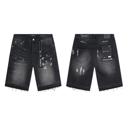 PURPLE SHORT BLACK PU505