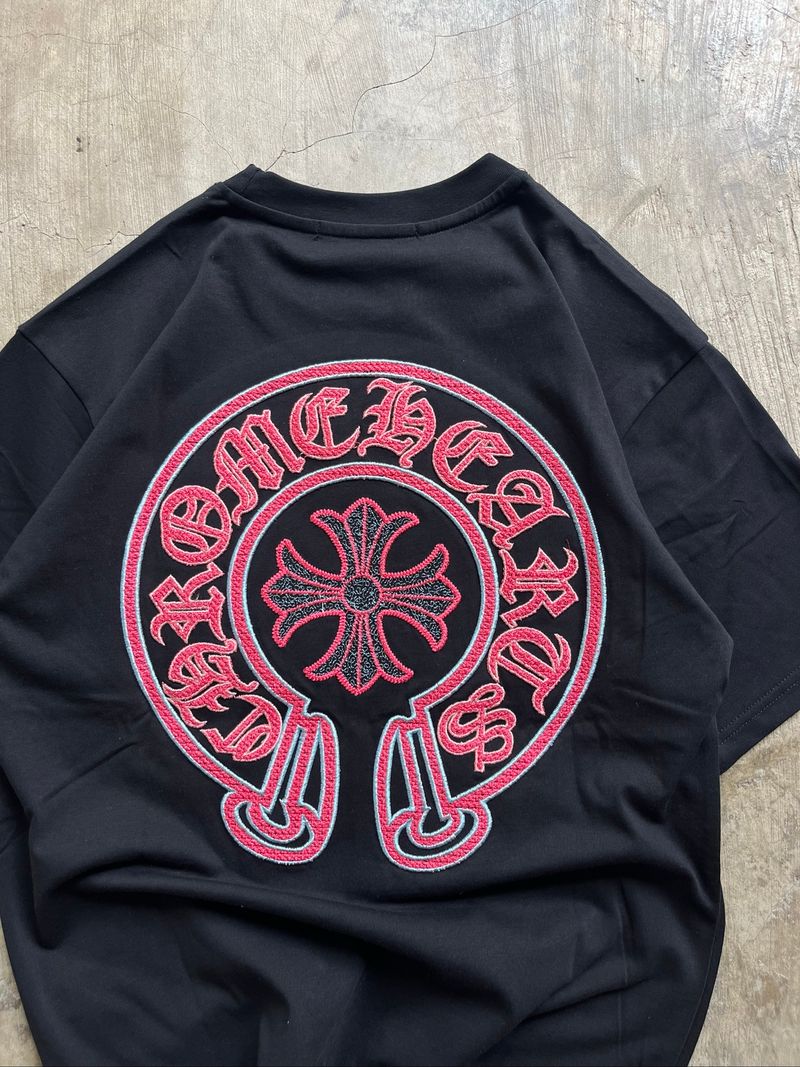 Chromehearts horseshoe pink/blue Tshirt