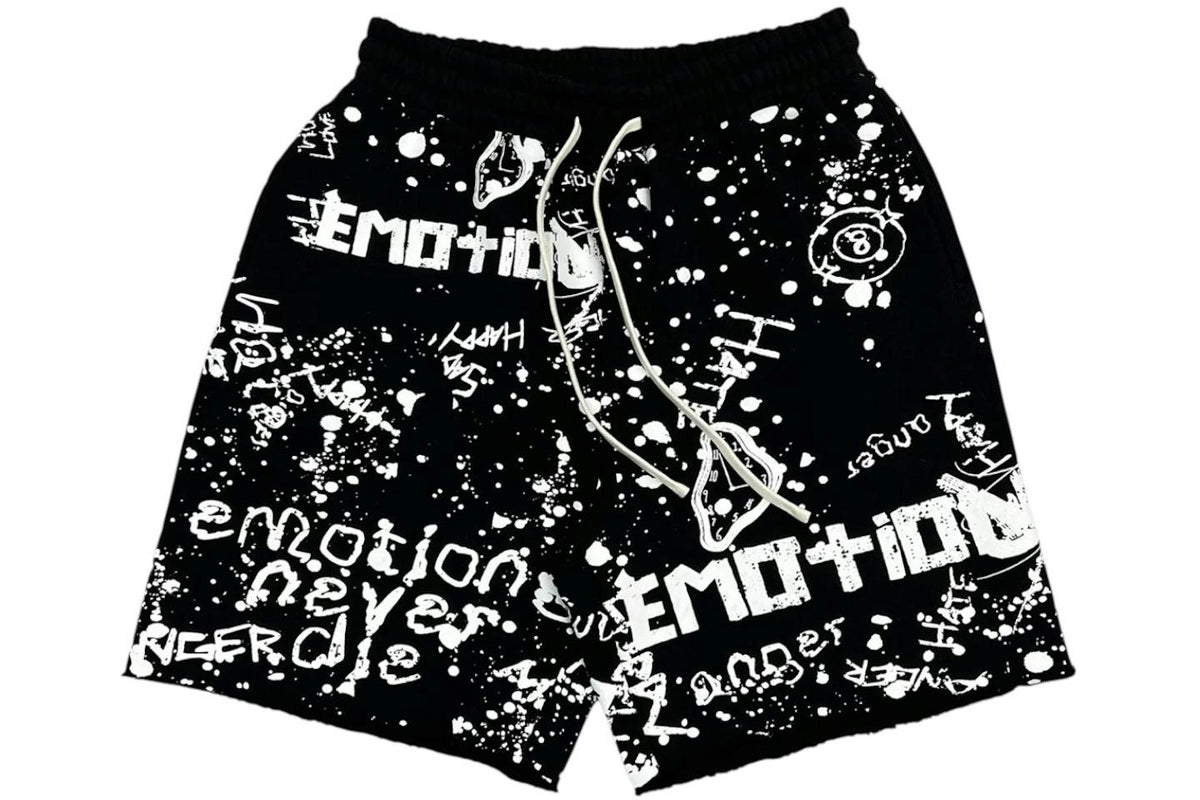 Mixed Emotion Black short