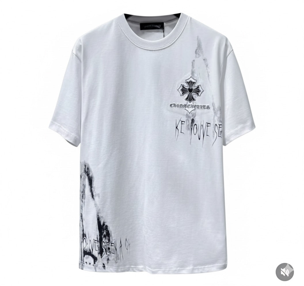 CHROMEHEARTS FADE BLACK COLORS TEE