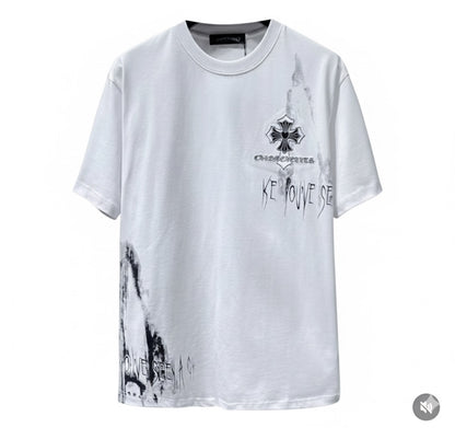 CHROMEHEARTS FADE BLACK COLORS TEE