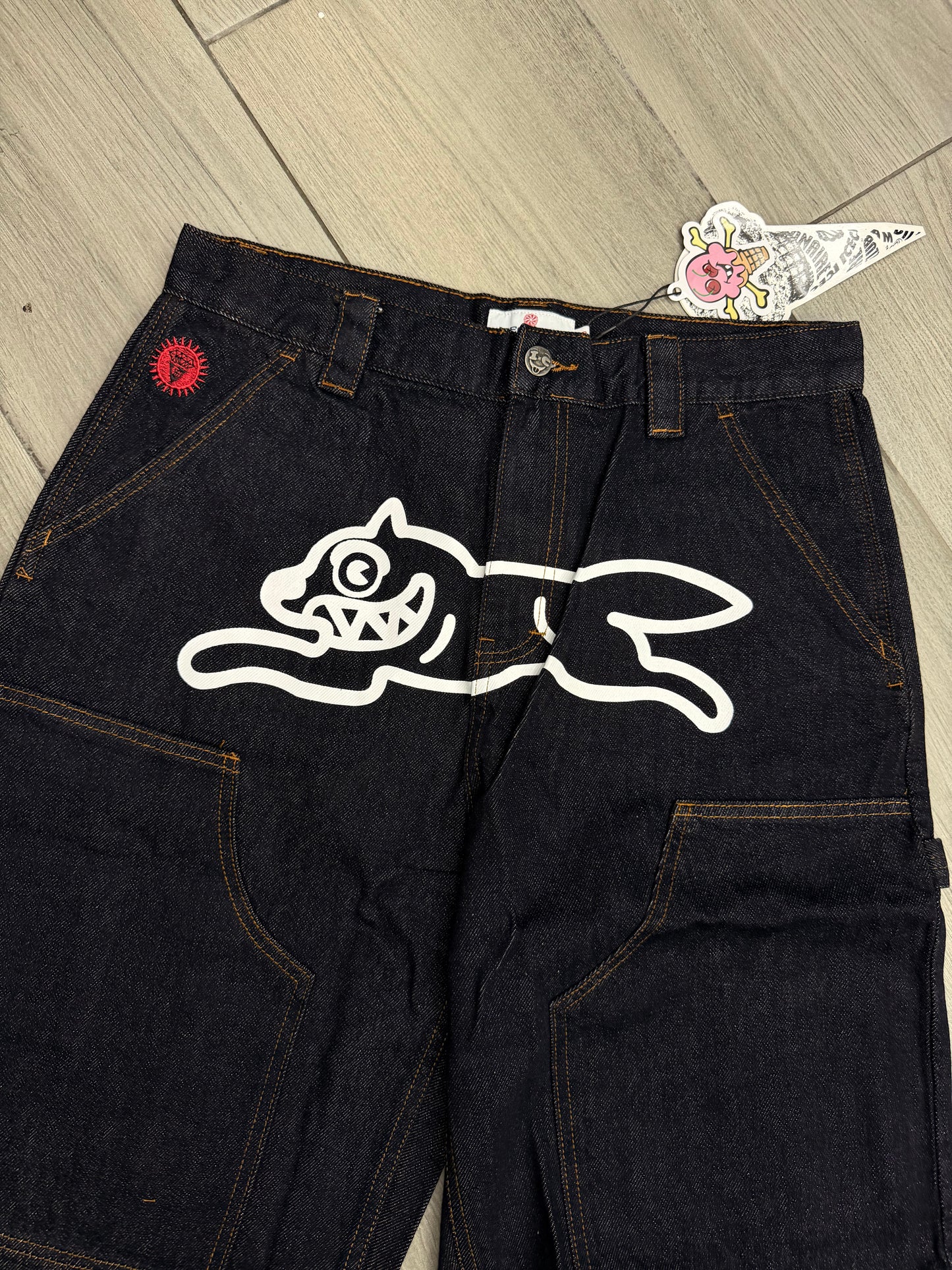SELVEDGE RUNNING DOG DENIM CARPENTER SHORT D065