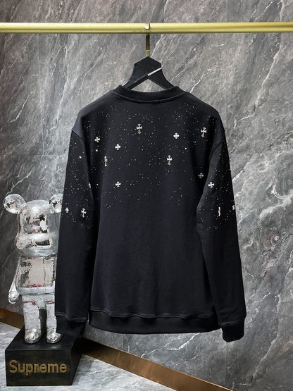 CHROMEHEARTS RHINESTONE MULTI CROSS BLACK