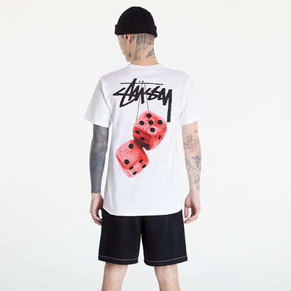 Stussy Fuzzy Dice Tee White