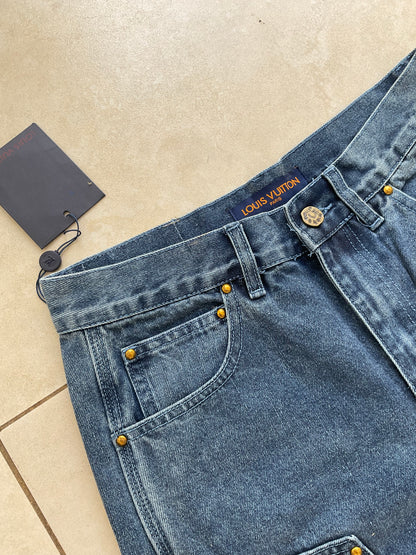 SHORT DENIM CARPENTER LOUIS VUITTON