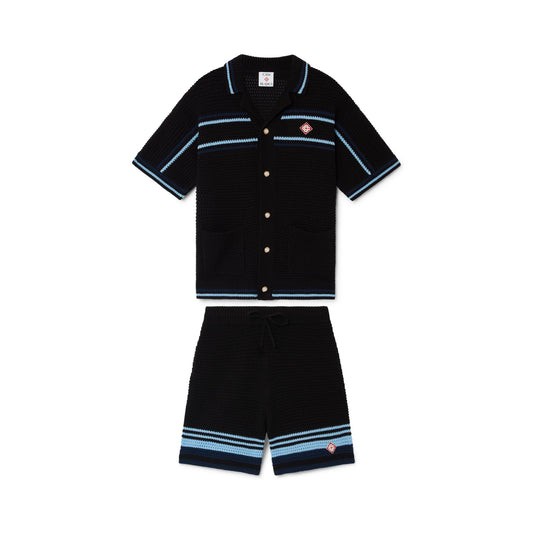 Casa Blanca Tennis crochet short sleeve