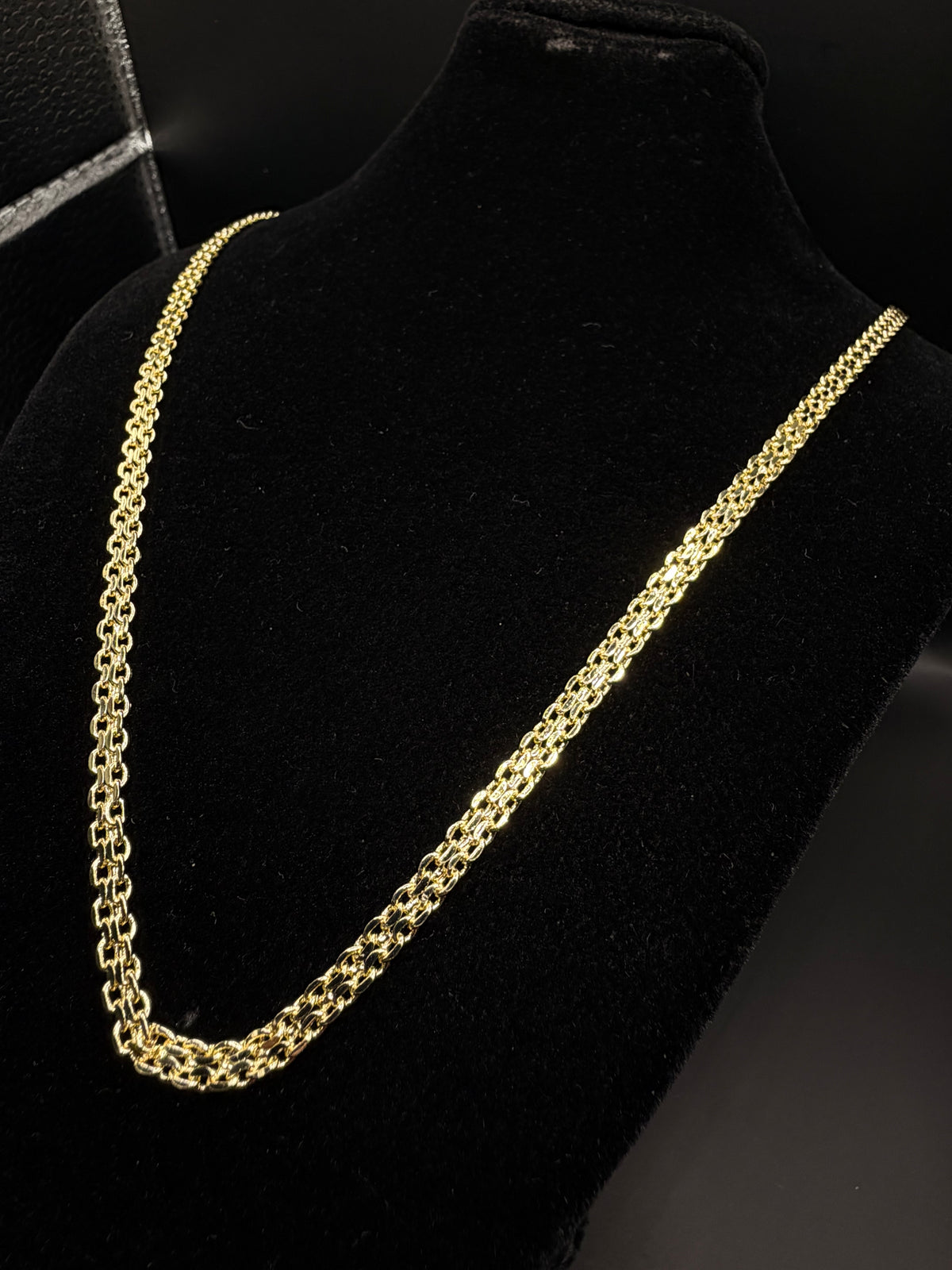 Tejido Bizantino Chain Oro laminado 14k (017)