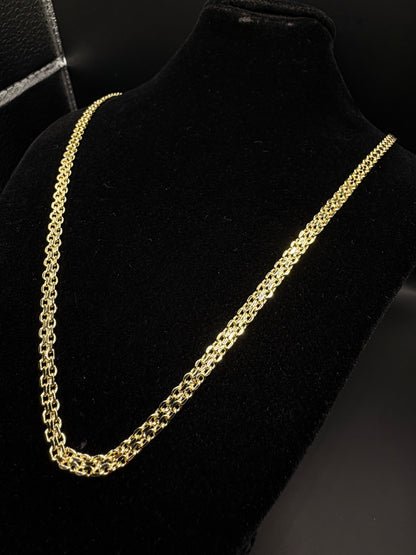 Tejido Bizantino Chain Oro laminado 14k (017)