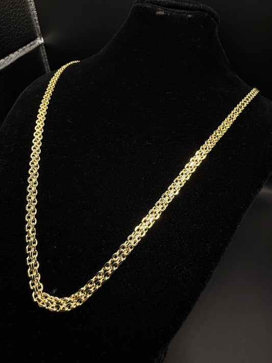 Tejido Bizantino Chain Oro laminado 14k (017)