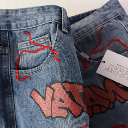 Valley Short Thunder red Denim