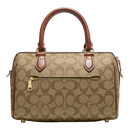 Coach Satchel Rowan café claro