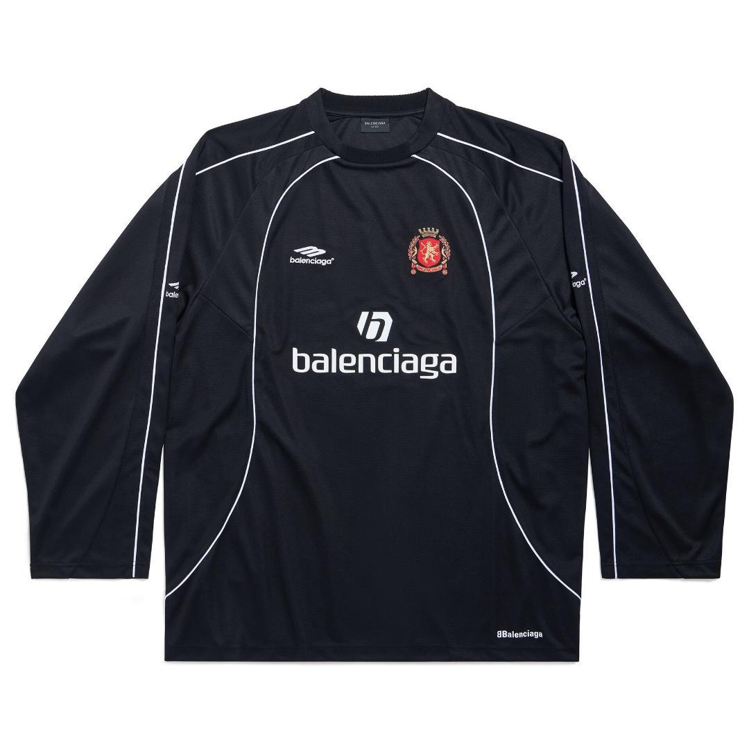 BALENCIAGA PARIS SOCCER LONG SLEEVE BLACK