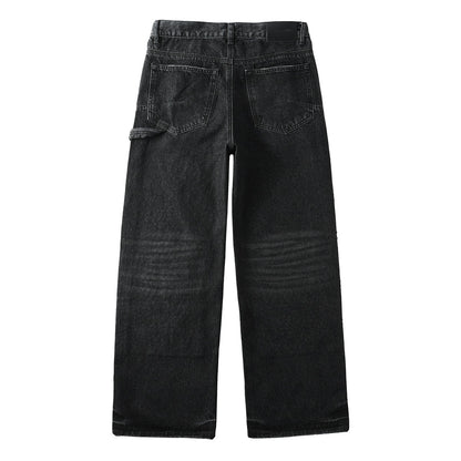 Purple Black Rhinestone Jeans PU6011