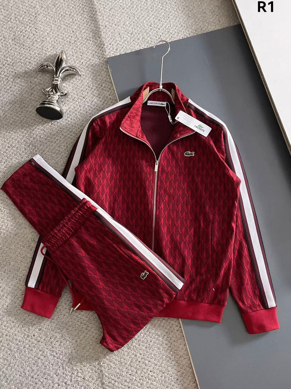 TRACKSUIT LACOSTE RED LONG SLEEVE 🐊