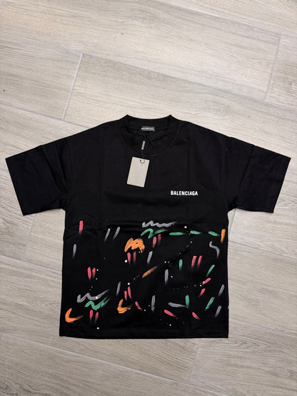 Balenciaga print color black Tshirt