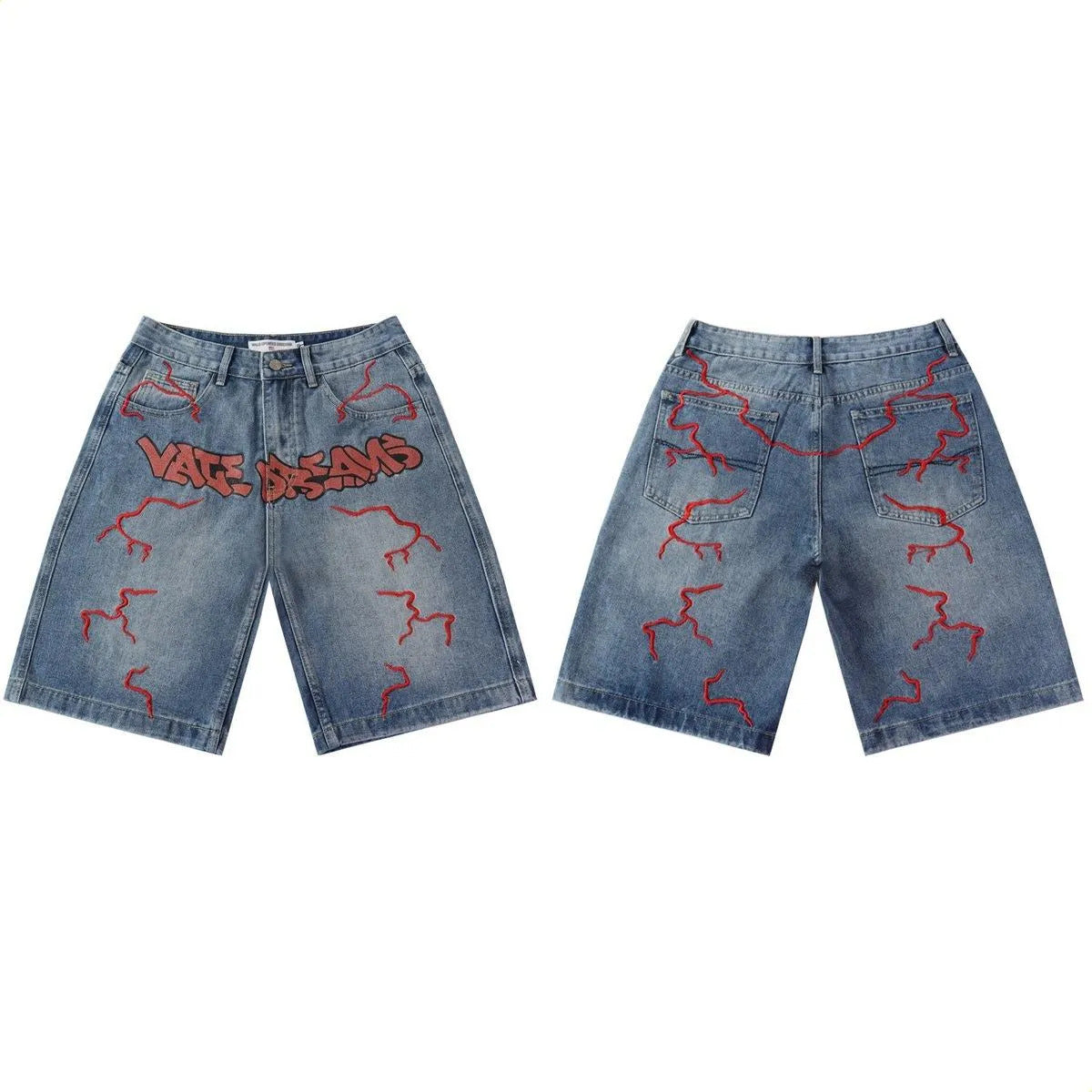 Valley Short Thunder red Denim