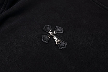 CHROMEHEARTS RHINESTONE BLACK HOODIE