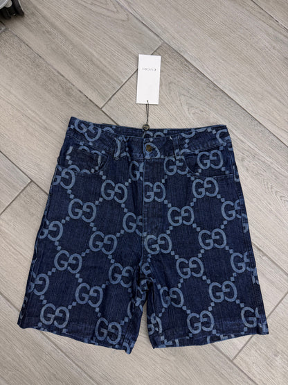 Gucci big GG denim short