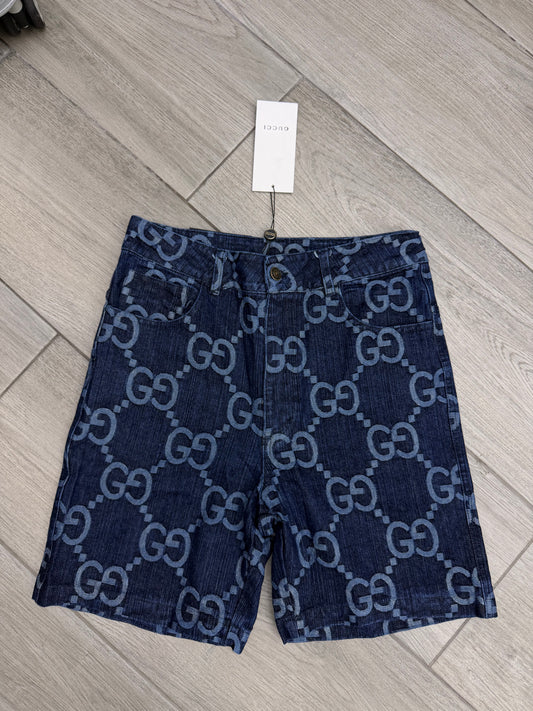 Gucci big GG denim short