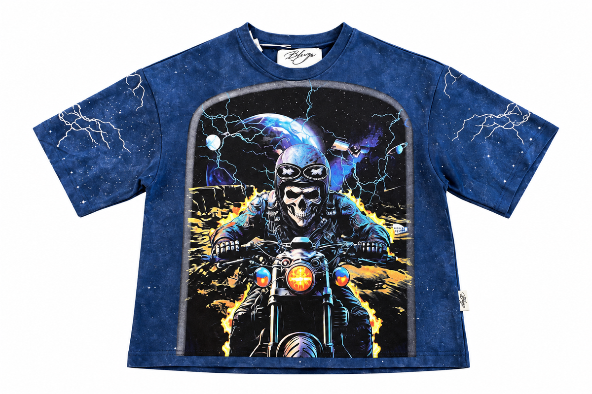 BKYS BOXY BLUE TEE