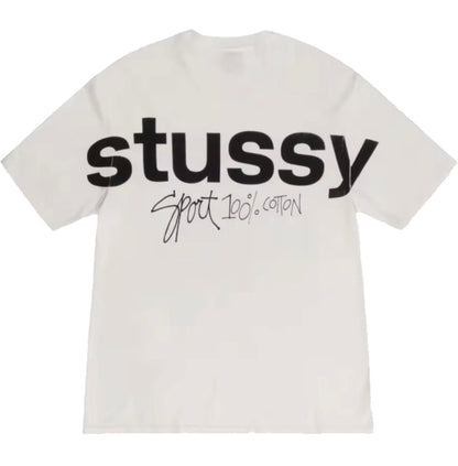 STUSSY SPORT 100% COTTON TSHIRT WHITE
