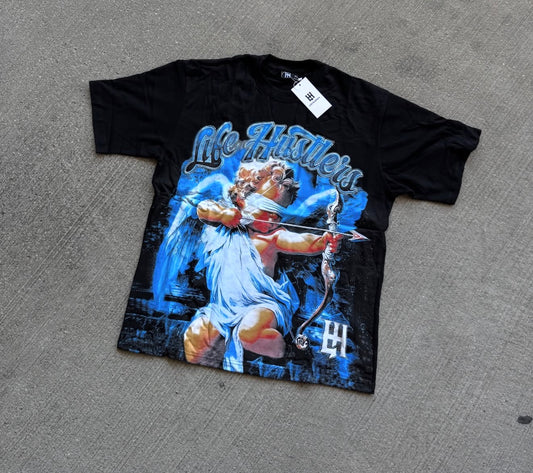 Life Hustlers “No days off” Black tee