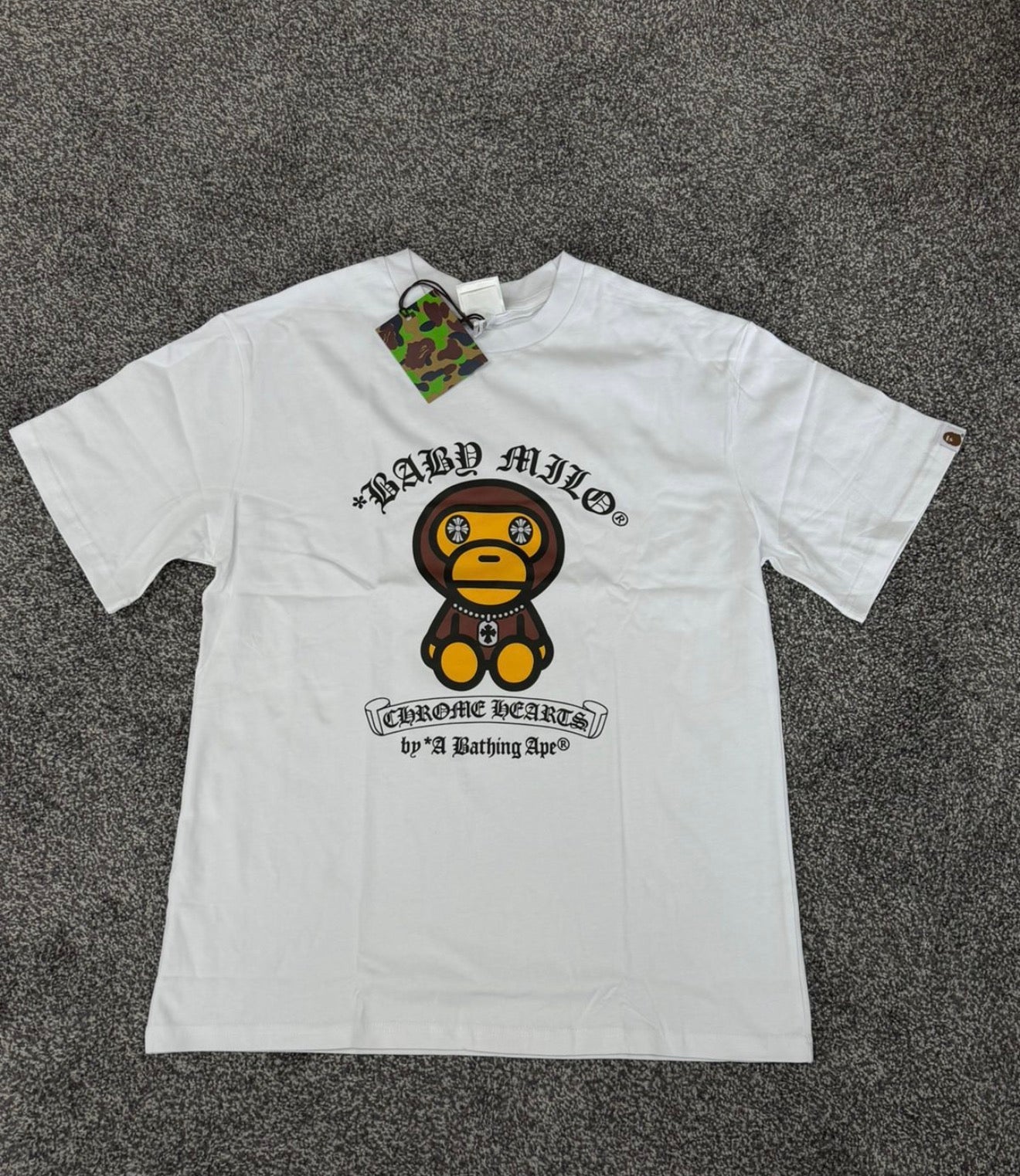 Bape x Chrome Hearts Baby Milo graphic-print T-shirt