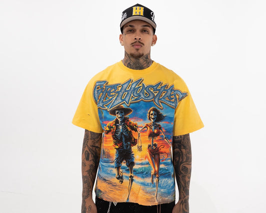 Life Hustler Skull Couple' TEE