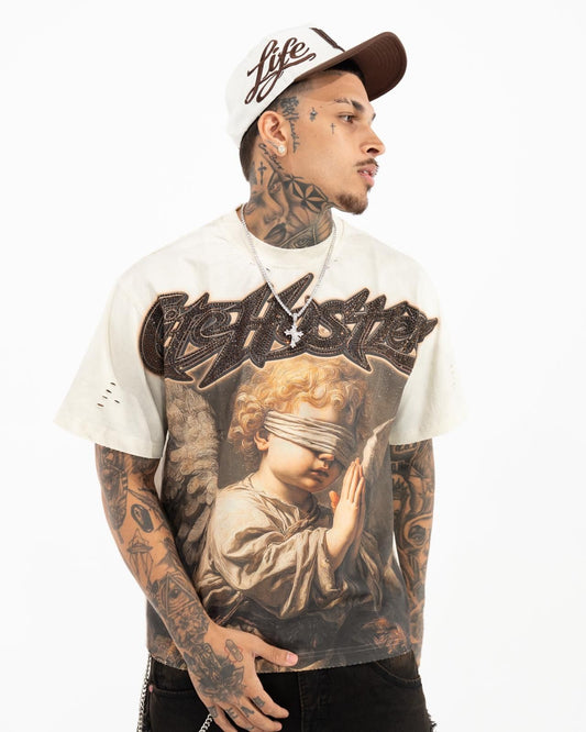 Life Hustler Praying Angel' TEE