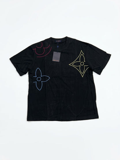 Louis Vuitton Bordada Black Tshirt
