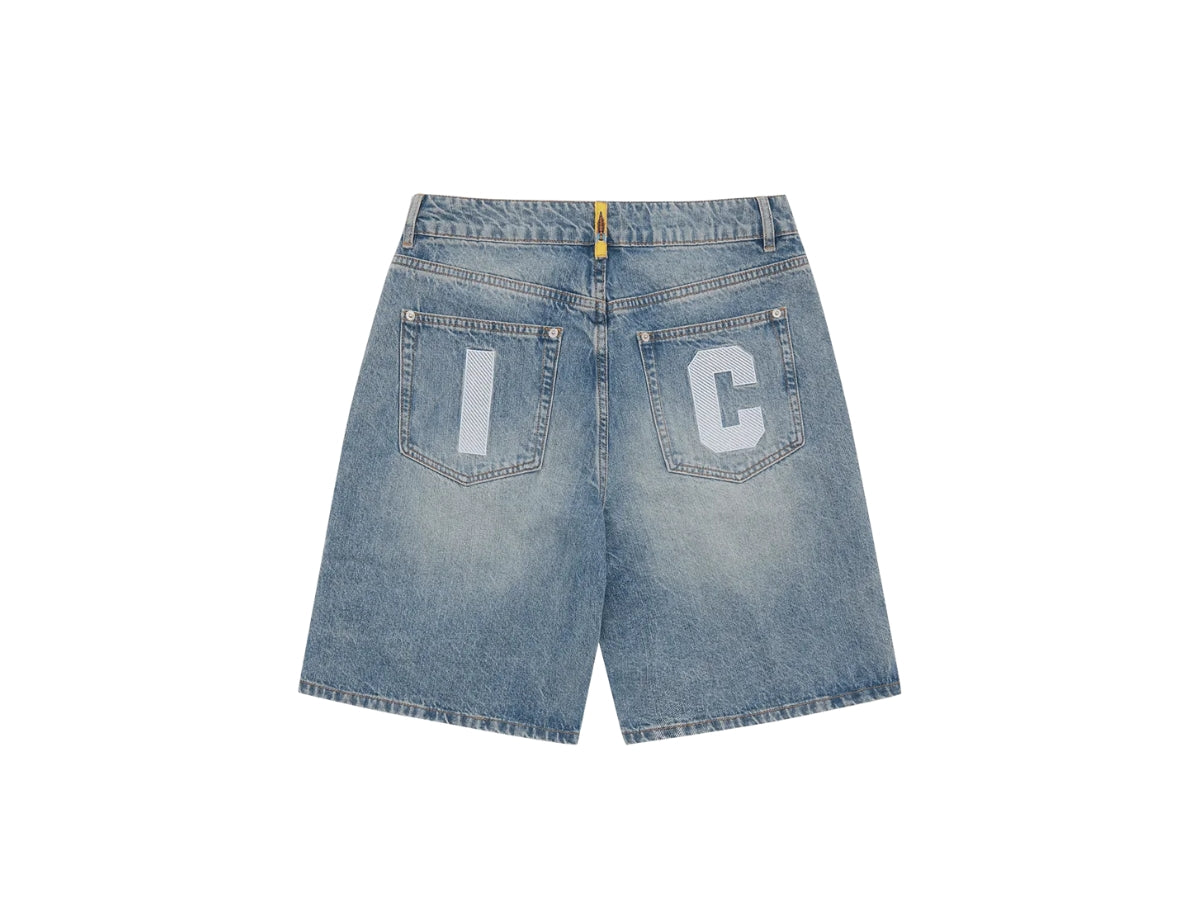 Billionaire Boys Club Icecream Running Dog Denim Shorts washed blue
