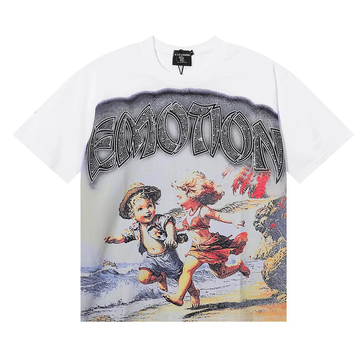 MIXED EMOTION WHITE SEASIDE TSHIRT
