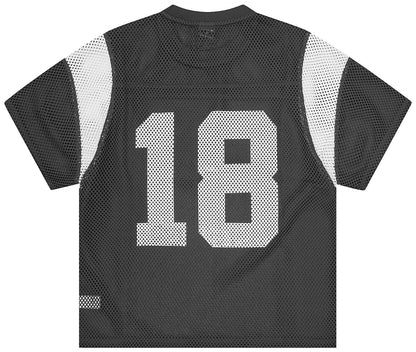 Corteiz Open Mesh Panel Jersey 'Black/White'