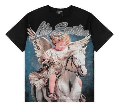 MIXED EMOTION LIFE EMOTION WHITE HORSE
