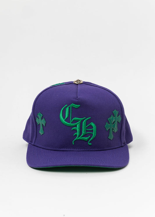 Chrome Hearts Cross Patch Hat 'Purple'