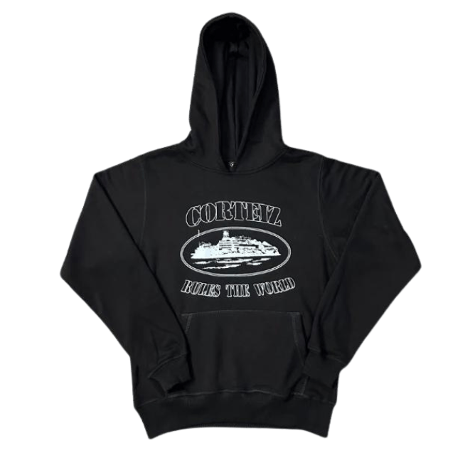 CORTEIZ HOODIE BLACK