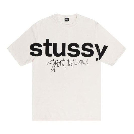 STUSSY SPORT 100% COTTON TSHIRT WHITE